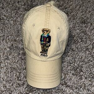 Ralph Lauren Tan Polo Bear Cap